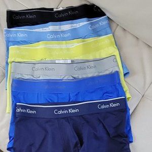 Calvin Klein Micro Stretch Low Rise Trunks Shorts Set (blue yellow grey black)